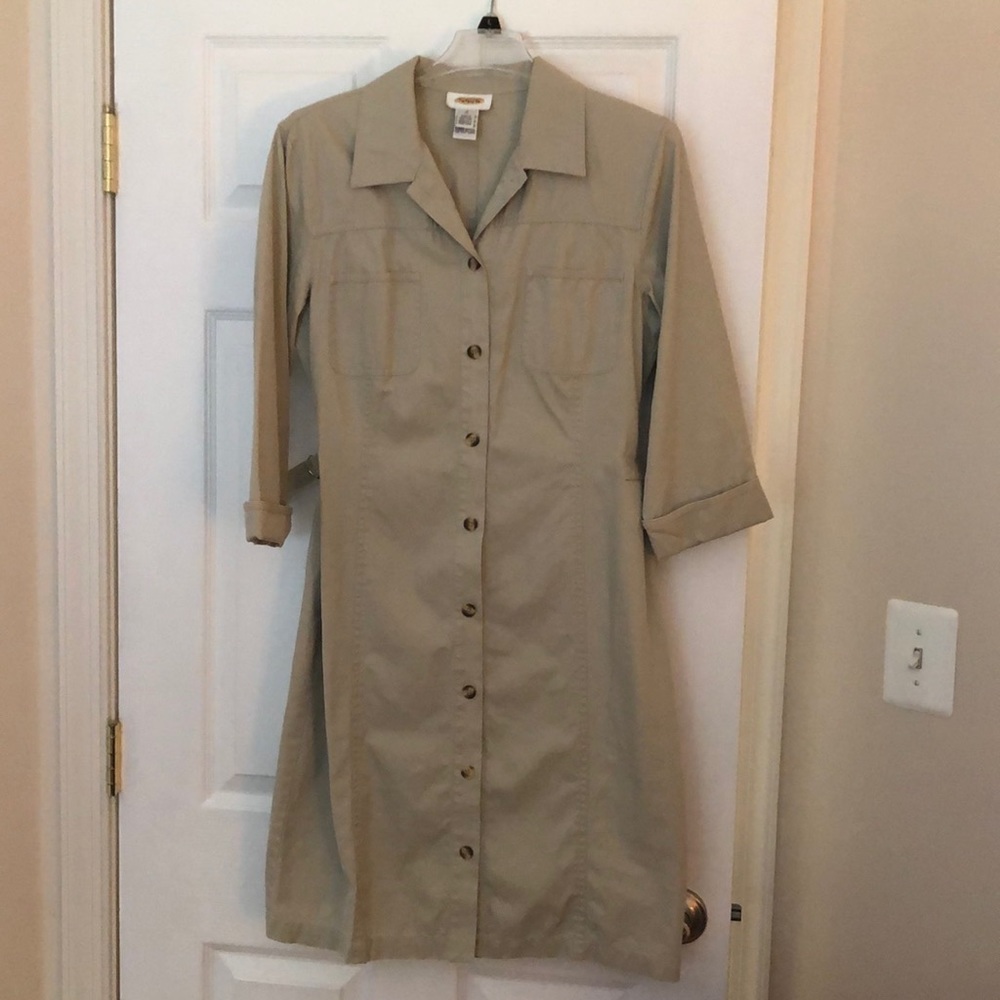 Talbots khaki dress